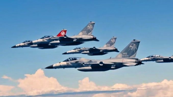 Aviones de combate F-16 taiwaneses