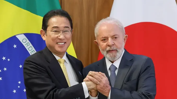 Fumio Kishida y Luuz Lula da Silva. (Foto Antonio Cruz-AB)