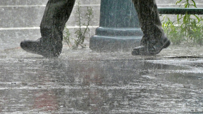 Lluvia intensa en Japón (Archivo)
