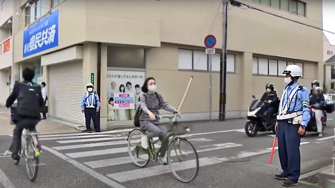 Normas para infracciones en bicicleta en Japón