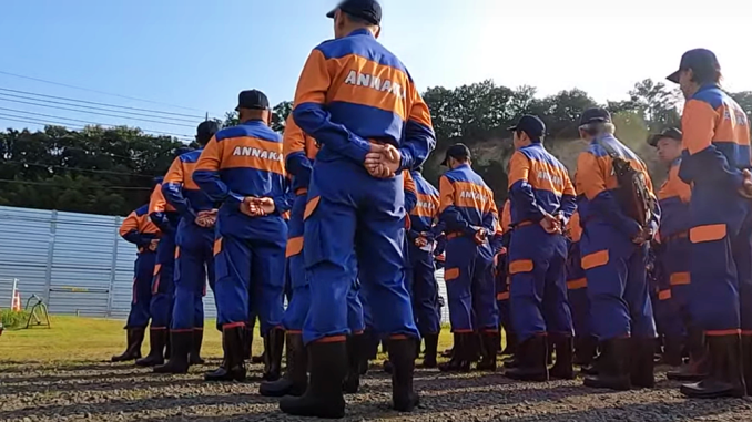 Formación de Bomberos de Annaka en Gunma