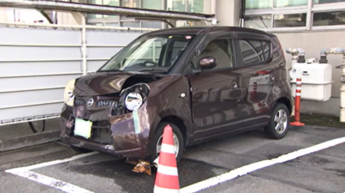 Auto del accidente en Nagoya (CTV)