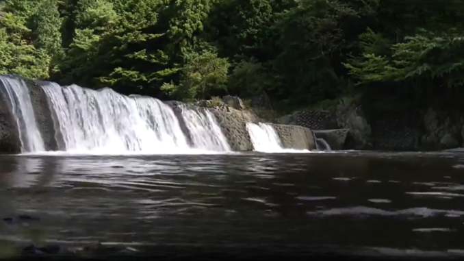 Dique en el río Echi, Shiga