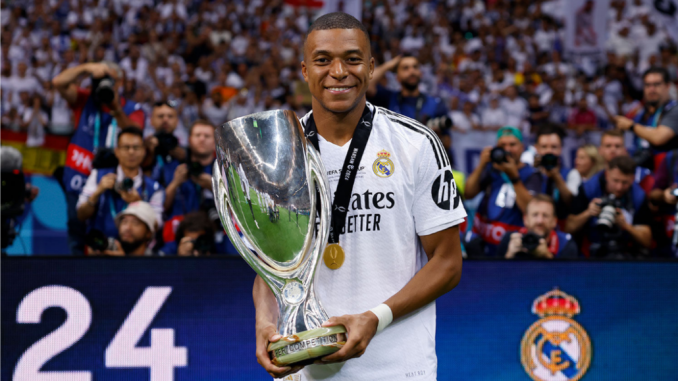 Mbappe, primer trofeo con el Real Madrid