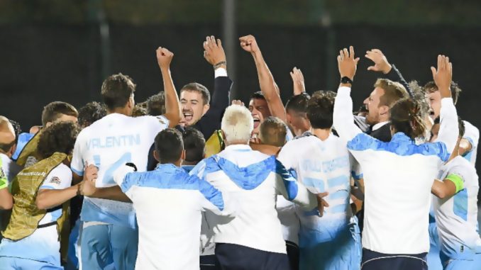 San Marino celebra su histórica victoria (Foto -FSGCPruccoli)