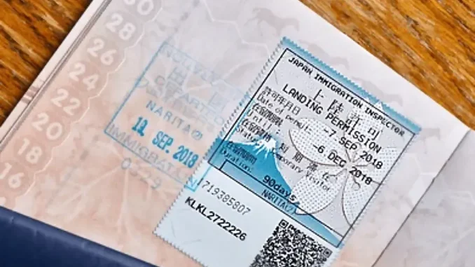 Visa japonesa de 90 días