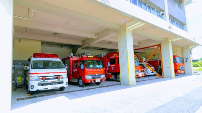 Unidades de los Bomberos de Chita en Aichi