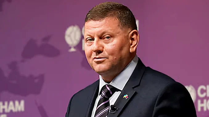 Valerii Zaluzhnyi, embajador de Ucrania en Reino Unido. Es ex jefe de las Fuerzas Armadas Ucranianas.