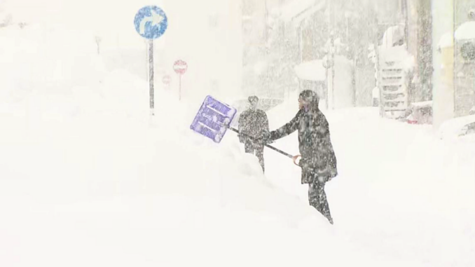 Esta mañana en la ciudad de Iwamizawa en Hokkaido (NNN)