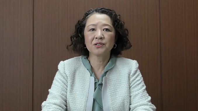 Tomoko Yoshino, presidenta del sindicato Rengo