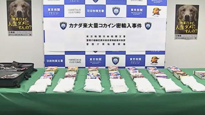 Cocaína escondida en cajas de dulces, incautada en el aeropuerto de Haneda