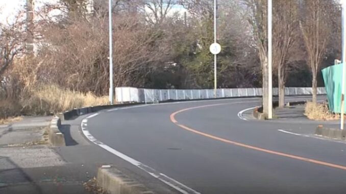 Imagen de la vía rural en la ciudad de Koshigaya, Saitama, lugar donde fueron encontrados lo tres vietnamitas heridos