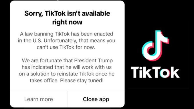 Tik Tok fuera de servicio en EEUU