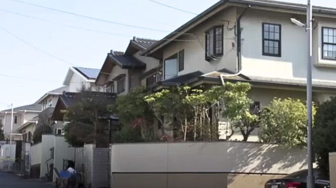 Vivienda en el distrito de Nishi en Kobe, lugar del incidente