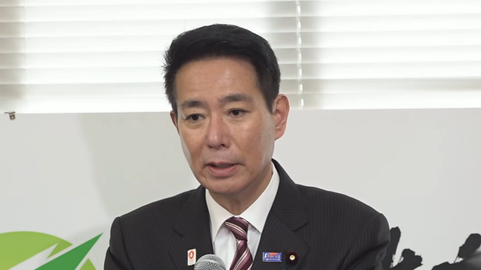 Diputado Seiji Maehara, vice presidente del partido Nippon Ishin no Kai