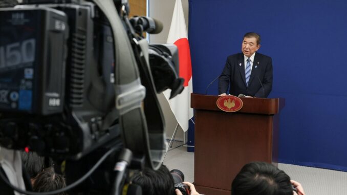Primer ministro Shigeru Ishiba