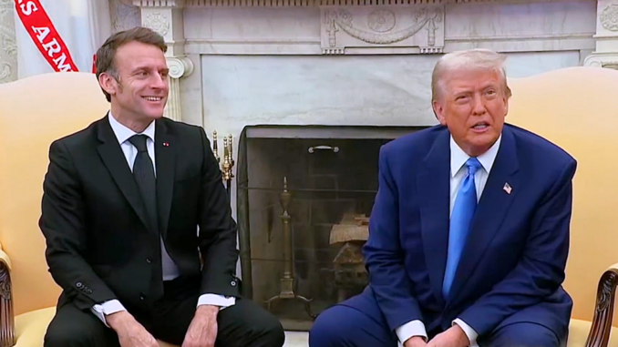Trump y Macron se reunieron en la Casa Blanca