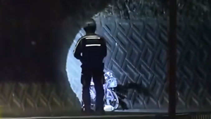 La policía investiga el accidente ocurrido en Shizuoka. En la imagen la bicicleta de una niña accidentada