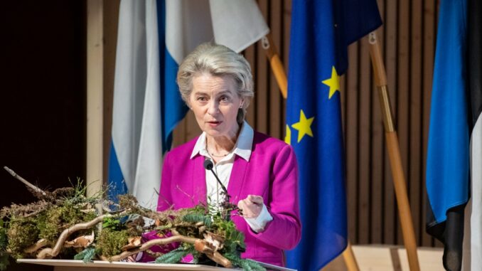 La presidenta de la Comisión Europea, Ursula von der Leyen