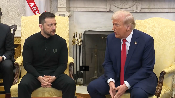Trump no perdona las respuestas de Zelenski en la reunión en la Casa Blanca