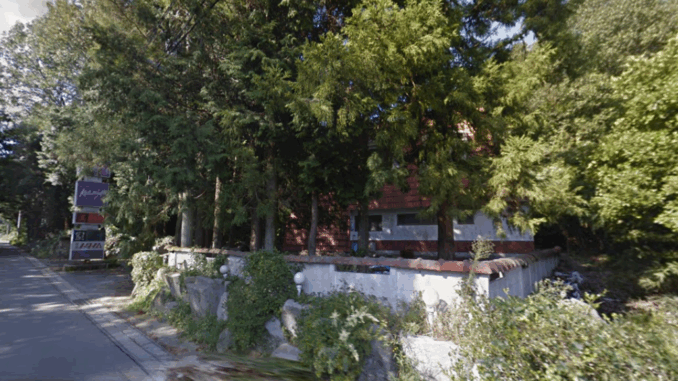 Hotel abandonado en Okazaki, Aichi, donde fue hallado un cadáver en avanzado estado de descomposición.