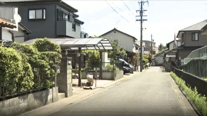 Zona residencial de Tsushima donde ocurrió el apuñalamiento