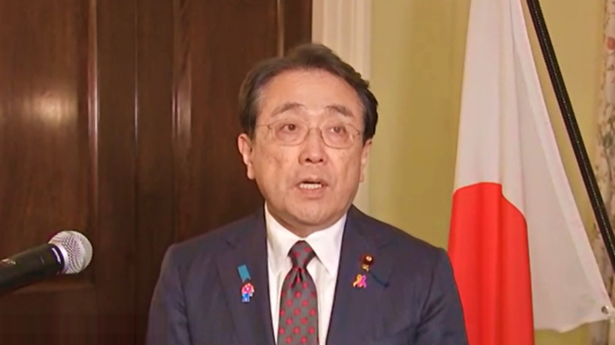 ministro japonés de Revitalización Económica, Ryosei Akazawa.