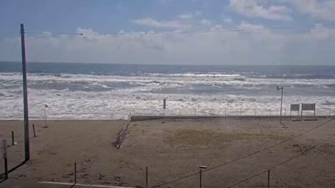 Imagen de la cámara de monitoreo de mareas en la costa de Ichimatsu, Chosei, Chiba