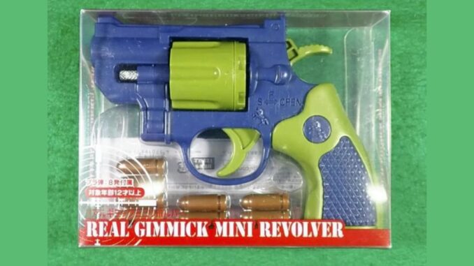 Pistola de juguete con capacidad de disparo similar a un arma real (imagen Agencia Nacional de Policía)