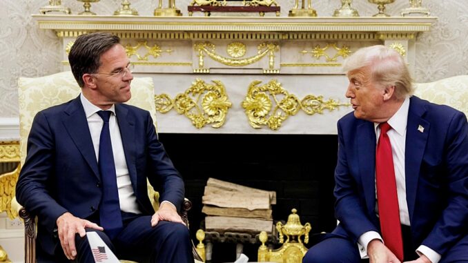 Trump se reunió en la Casa Blanca con el Secretario General de la OTAN, Mark Rutte