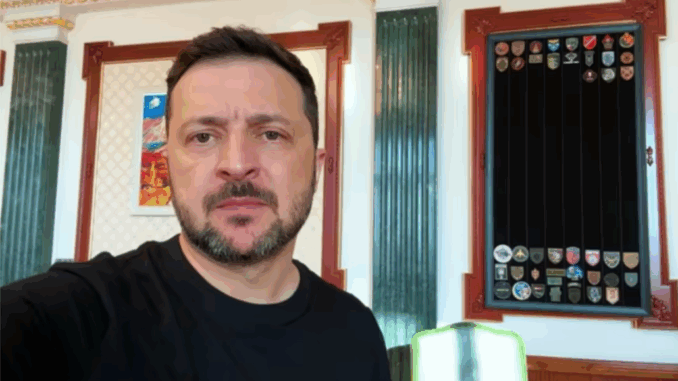 Zelenski agradeciendo el apoyo prometido por Trump