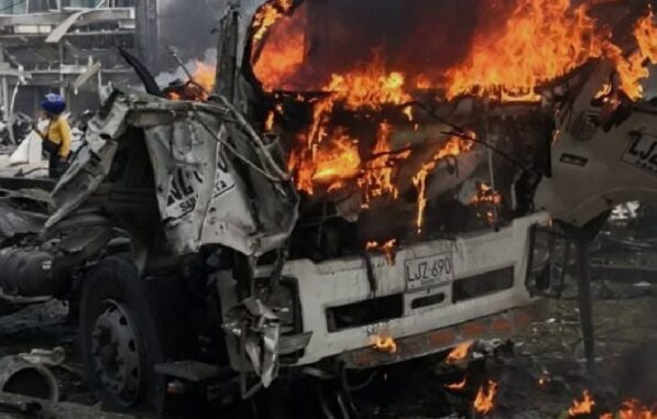 Camión bomba en Cali