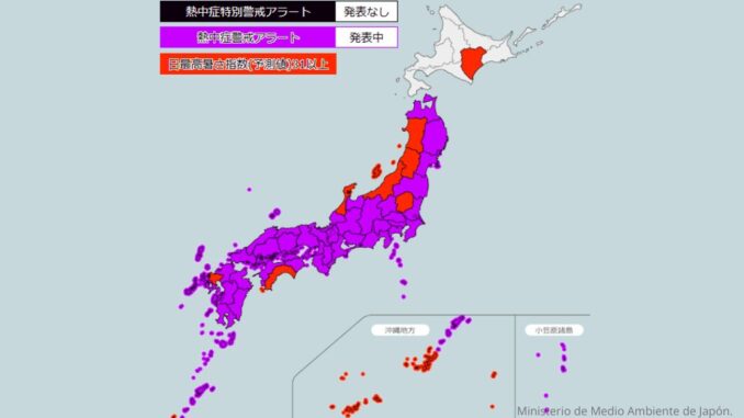 Pronóstico para el 5 de agosto prefecturas en morado con posible alerta por golpe de calor