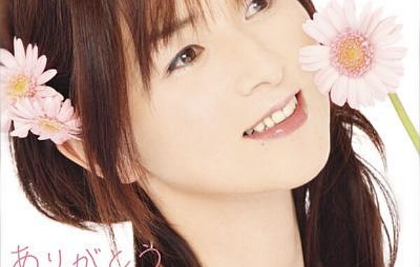 Tomo Sakurai en la portada de su disco Arigatou