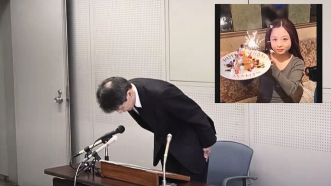 El jefe de la Policía de Kanagawa, Kaoru Wada, se disculpa por la gestión del caso de Asahi Okazaki.
