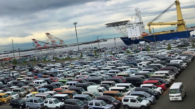 Carros usados listos para exportación