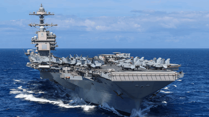 El portaaviones nuclear USS Gerald R. Ford