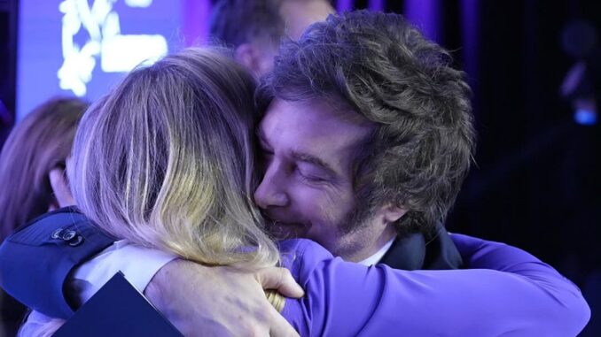 Milei celebra el triunfo electoral en las legislatvas