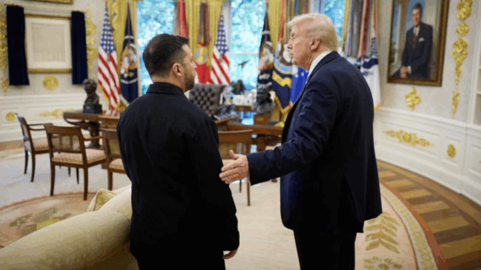Trump se reunió en Washington con Zelenski