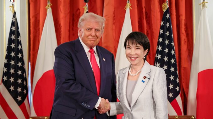 Trump y Takaichi en Tokio